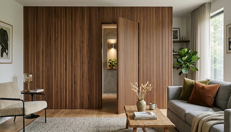 Hidden Doors & Concealed Storage: Achieving Seamless Lines with Wall Laminates